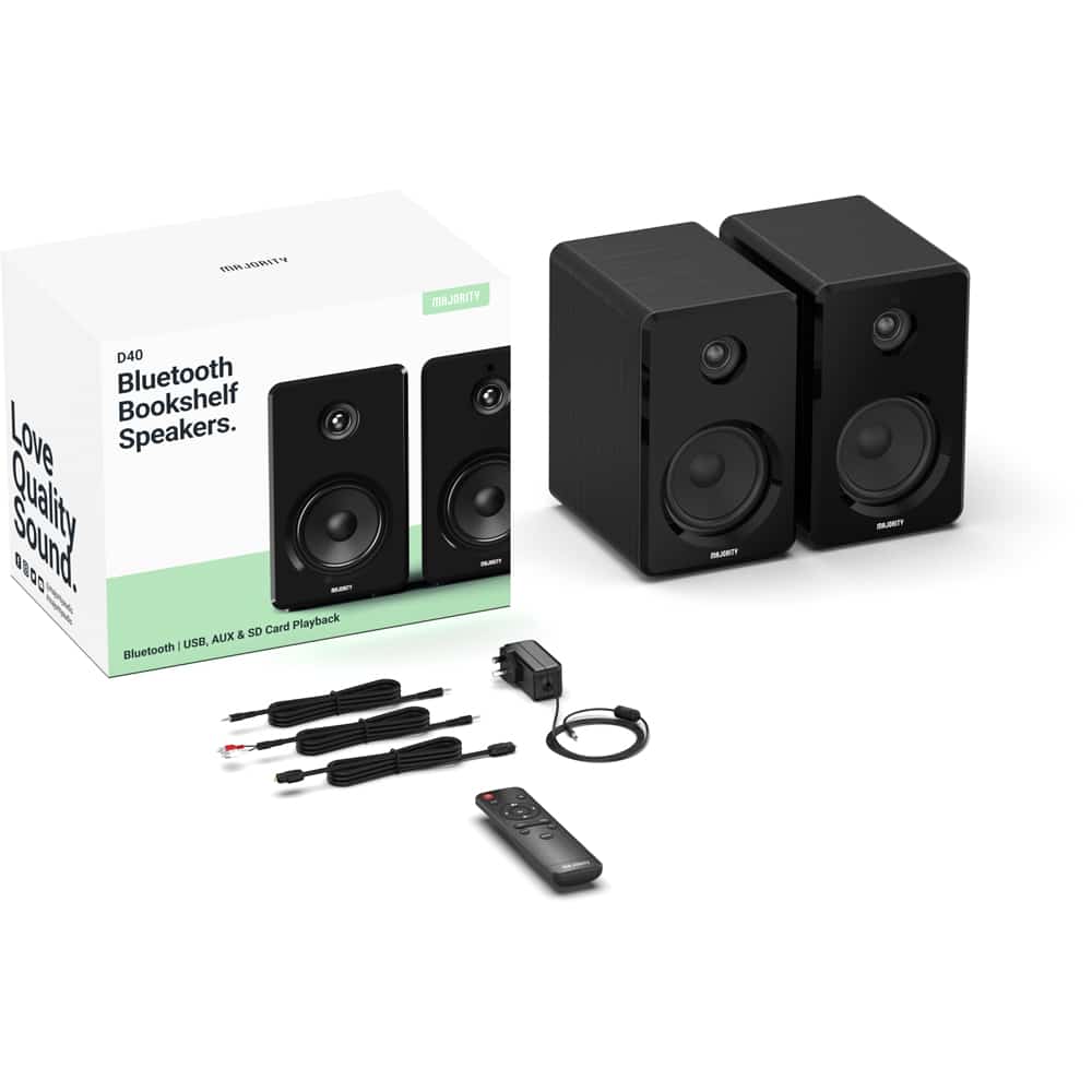 Active Bookshelf Speakers Whats In The Box